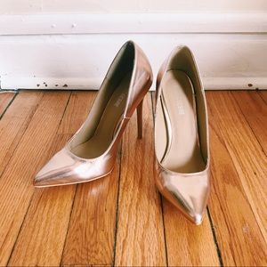 Public Desire Josie Rose Gold Pumps